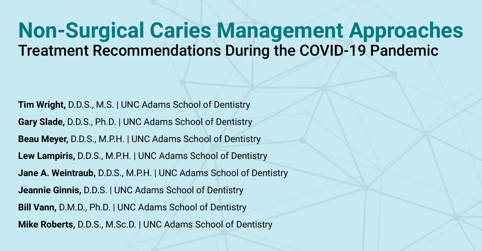 Non-Surgical Caries Management Approaches
