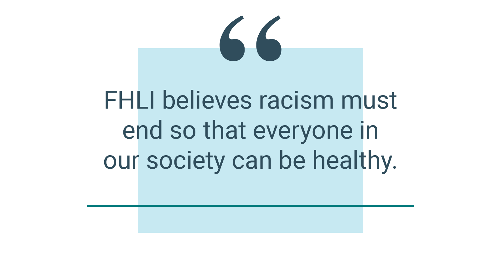 FHLI Statement Against Racism